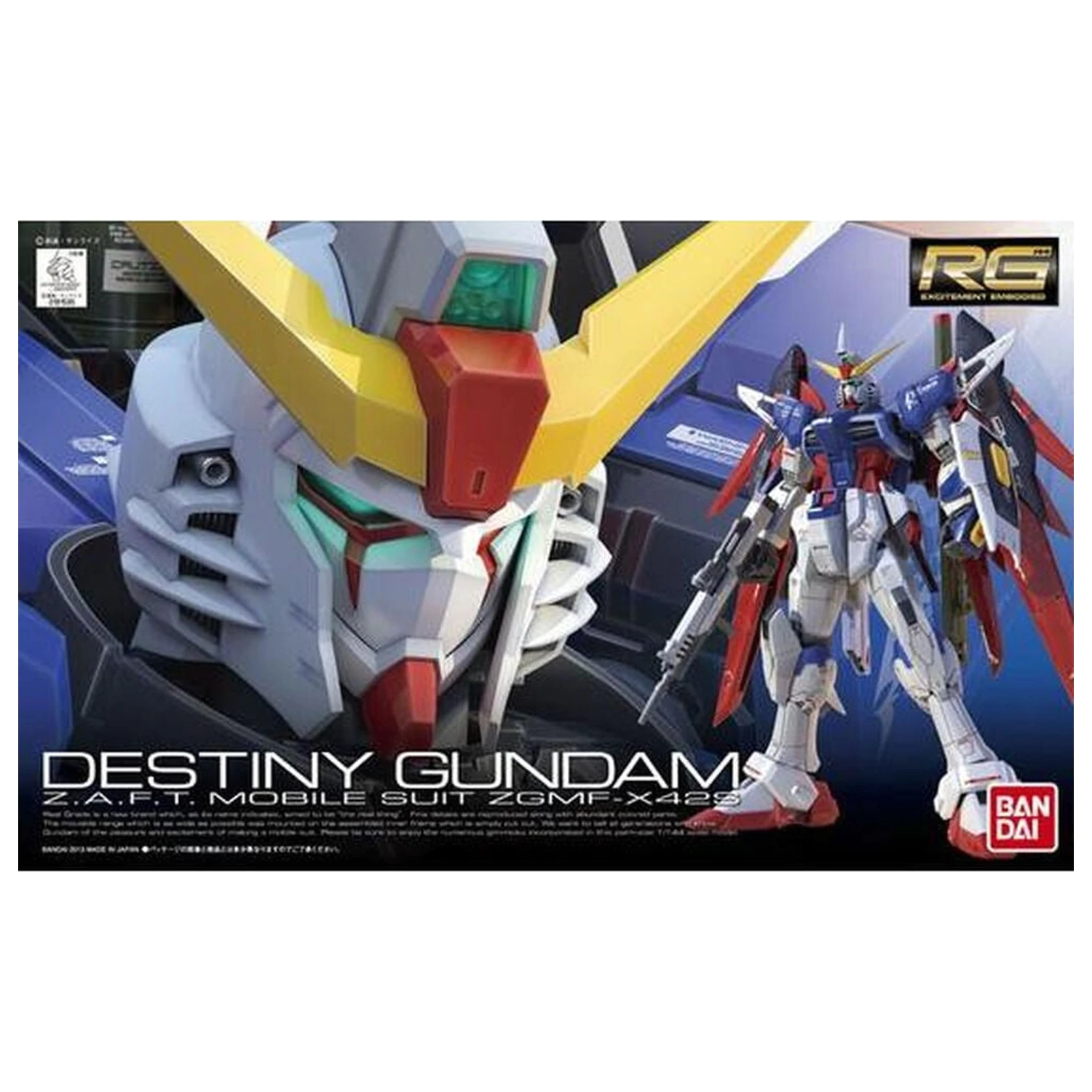 ZGMF-X42S Destiny Gundam Modellbausatz RG 1/144 Produktfoto