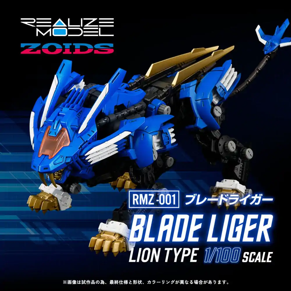 Zoids Plastic Model Kit 1/100 RMZ-001 Blade Liger 25 cm Produktfoto