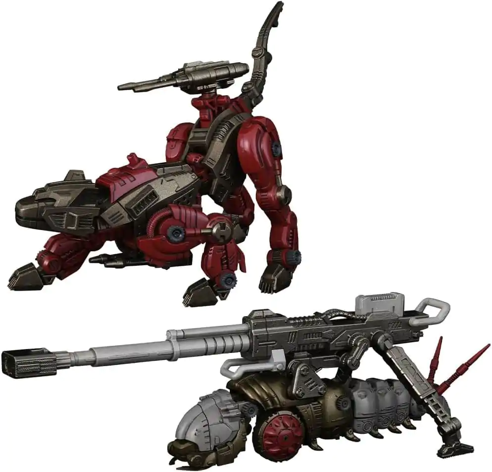 Zoids Kunststoffmodellbausätze Doppelpack 1/100 RMZ-010 Canoly Molga & Hell Cat Basiswachen Sets 20 cm Produktfoto