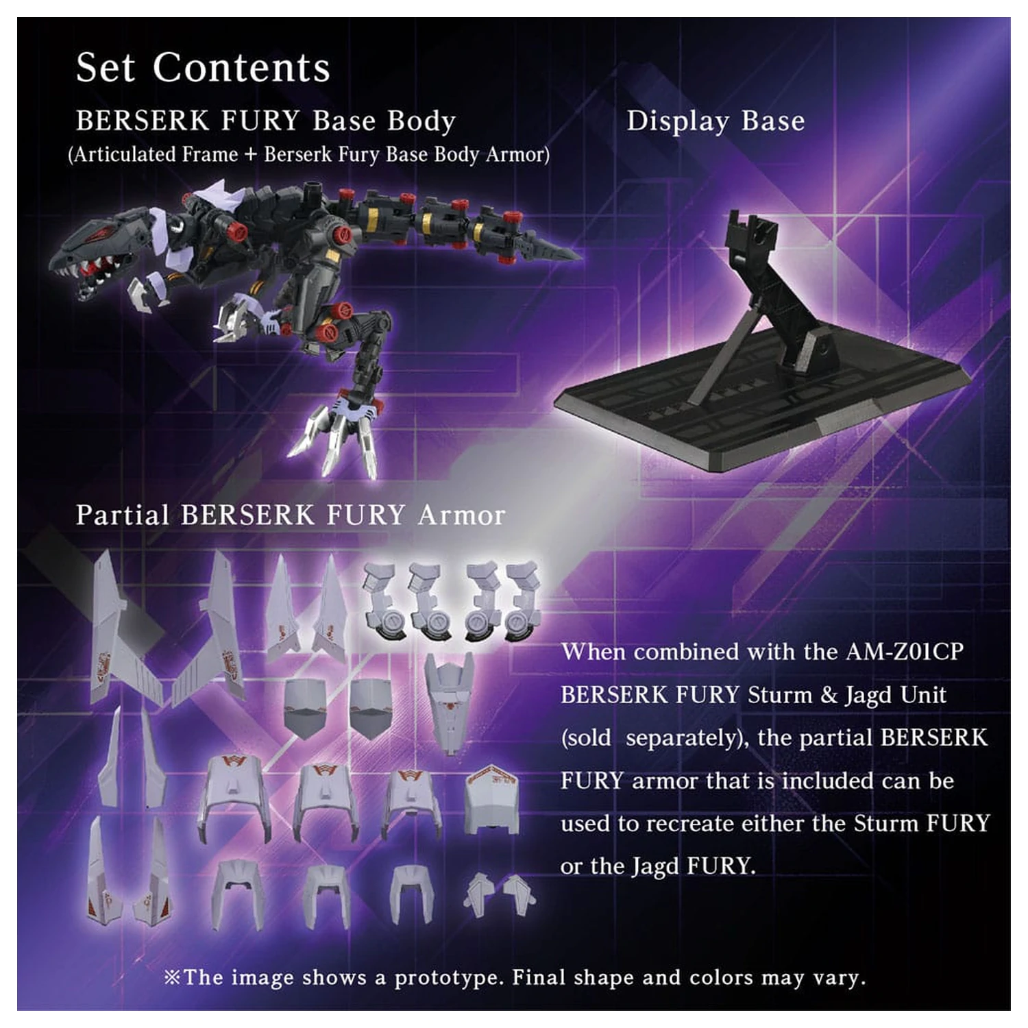 Zoids Plastik Modellbausatz AM-Z01EX Berserk Fury (Elementary Body) Produktfoto