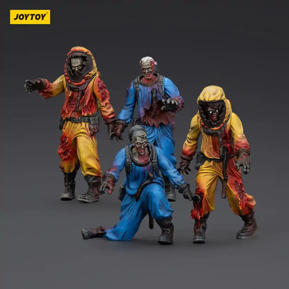 Zombie Dark Source Action Figuren 4er-Pack Biochemical Lab Team 8 cm Produktfoto