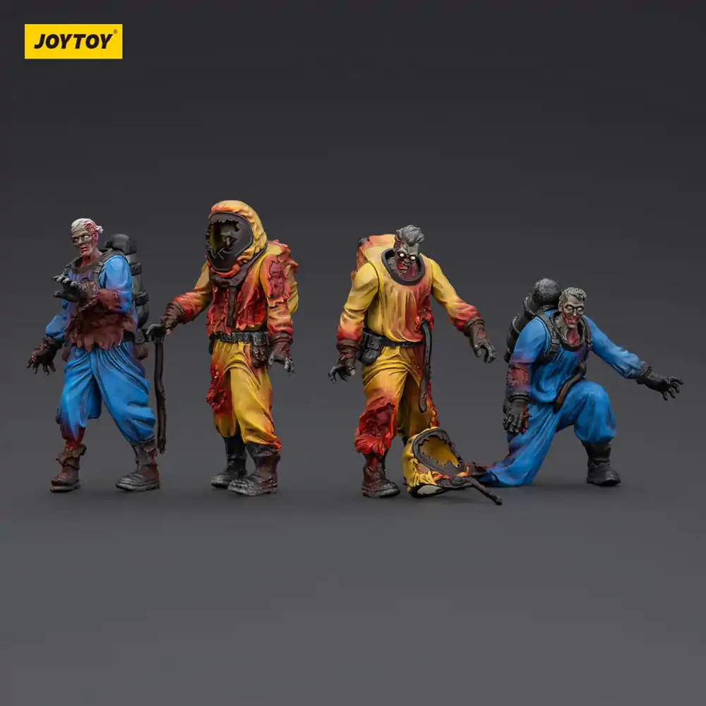 Zombie Dark Source Action Figuren 4er-Pack Biochemical Lab Team 8 cm Produktfoto