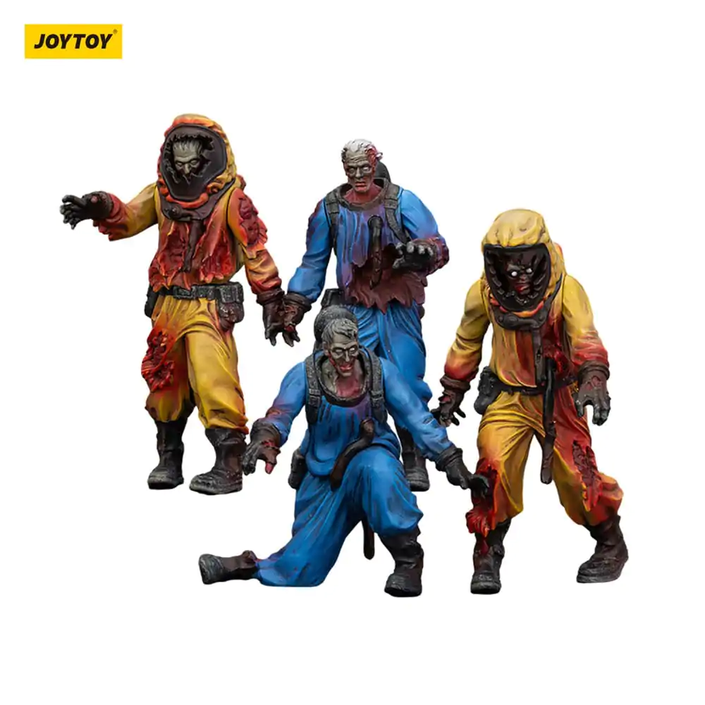Zombie Dark Source Action Figuren 4er-Pack Biochemical Lab Team 8 cm Produktfoto