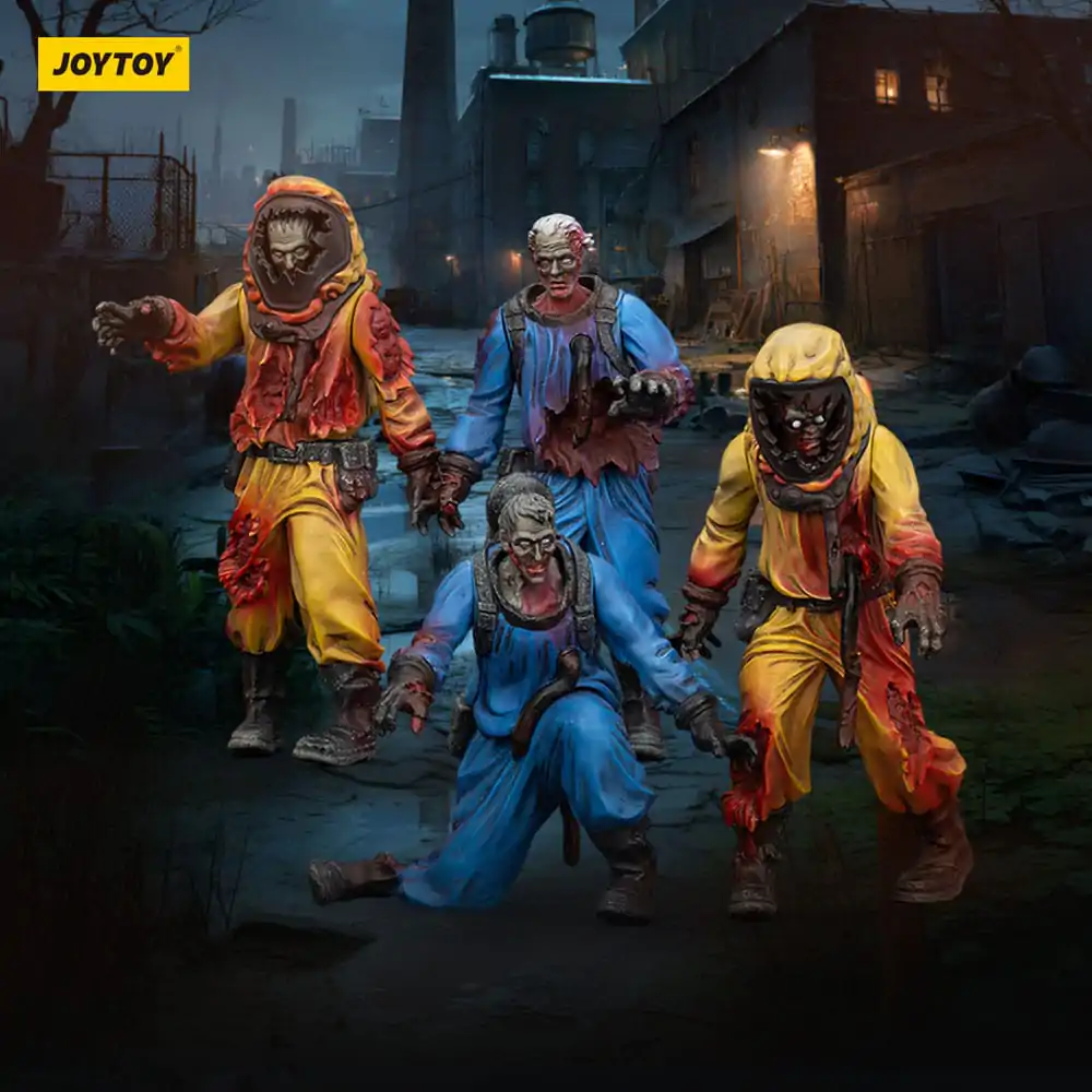 Zombie Dark Source Action Figuren 4er-Pack Biochemical Lab Team 8 cm Produktfoto