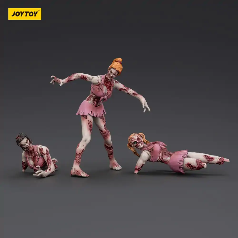 Zombie Dark Source Actionfiguren 3er-Pack Cheer Leader 8 cm Produktfoto