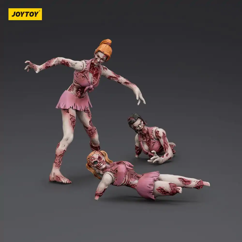 Zombie Dark Source Actionfiguren 3er-Pack Cheer Leader 8 cm Produktfoto