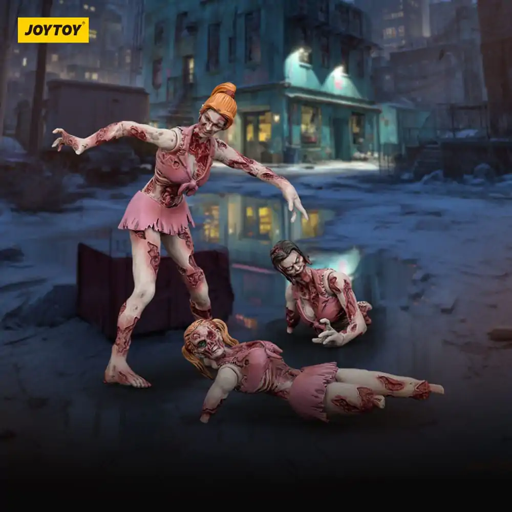 Zombie Dark Source Actionfiguren 3er-Pack Cheer Leader 8 cm Produktfoto