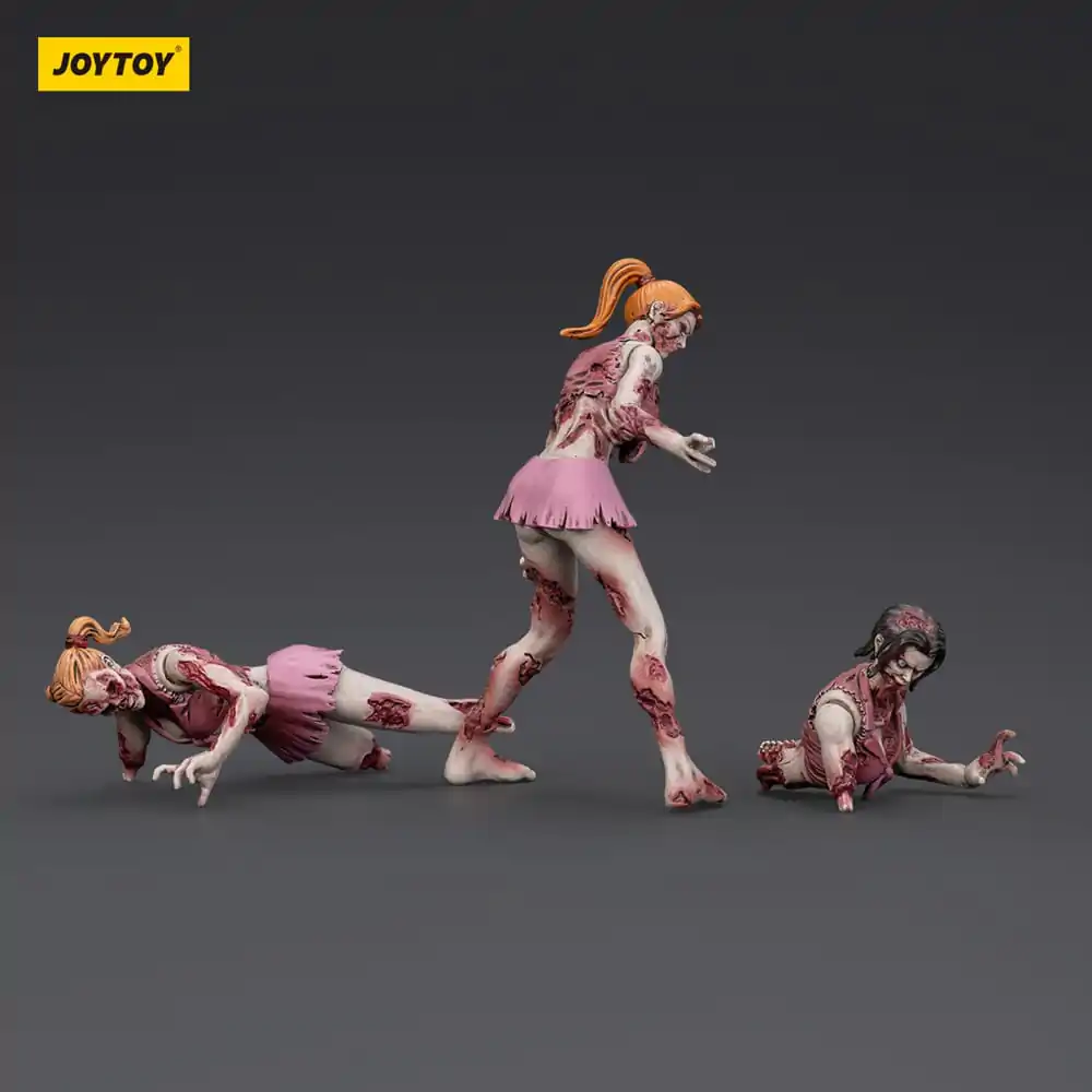 Zombie Dark Source Actionfiguren 3er-Pack Cheer Leader 8 cm Produktfoto