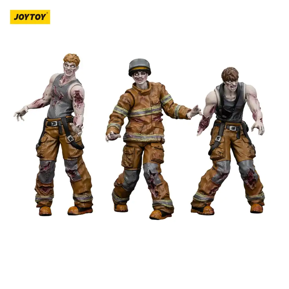 Zombie Dark Source Actionfiguren 3er-Pack Feuerwehrmänner 8 cm Produktfoto