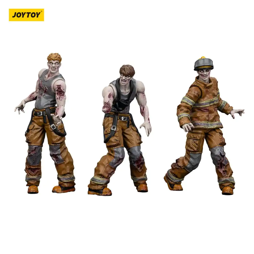 Zombie Dark Source Actionfiguren 3er-Pack Feuerwehrmänner 8 cm Produktfoto