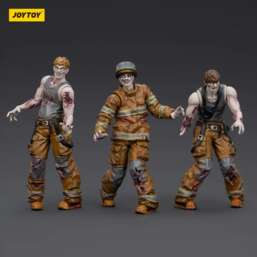 Zombie Dark Source Actionfiguren 3er-Pack Feuerwehrmänner 8 cm Produktfoto