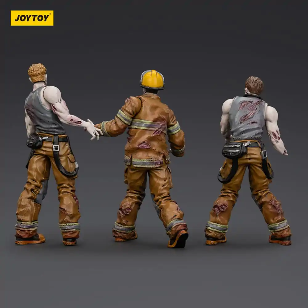 Zombie Dark Source Actionfiguren 3er-Pack Feuerwehrmänner 8 cm Produktfoto