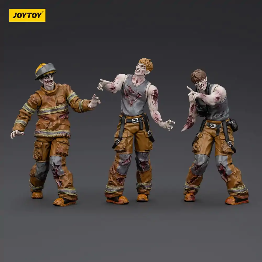 Zombie Dark Source Actionfiguren 3er-Pack Feuerwehrmänner 8 cm Produktfoto