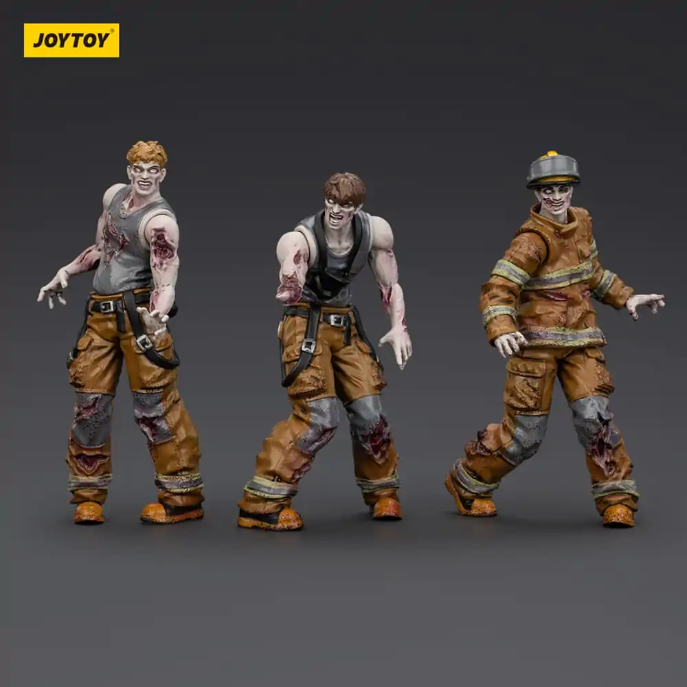 Zombie Dark Source Actionfiguren 3er-Pack Feuerwehrmänner 8 cm Produktfoto