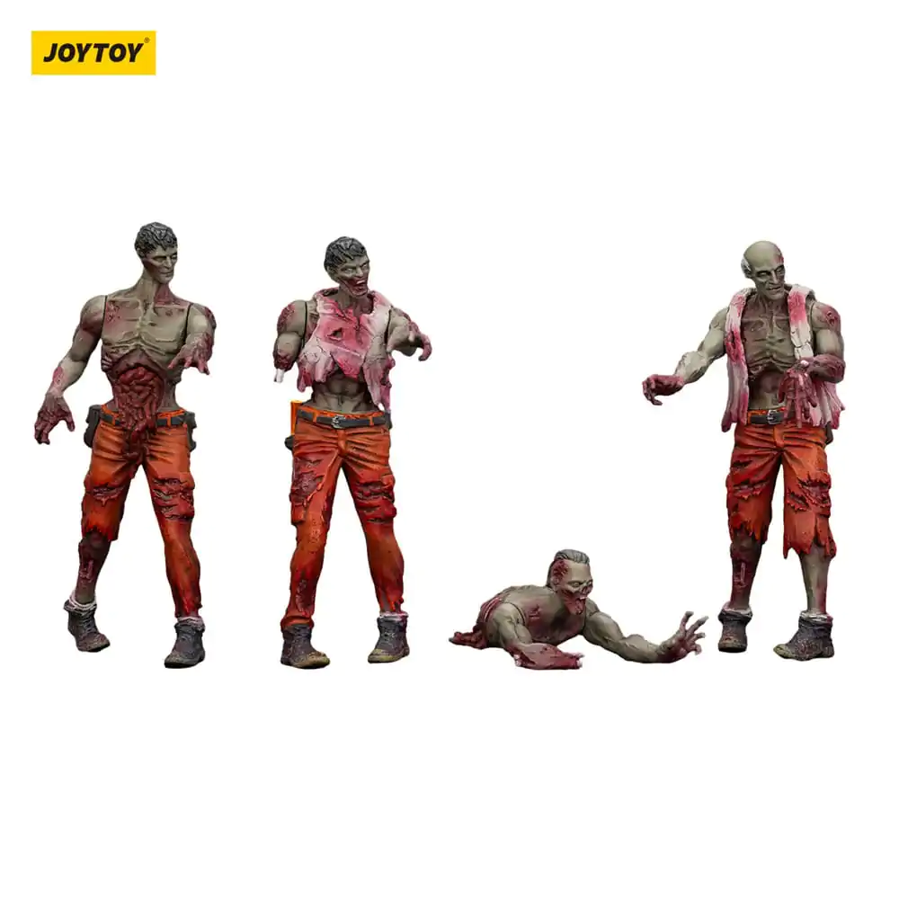 Zombie Dark Source Actionfiguren 4er-Pack Mechanic Team 8 cm Produktfoto