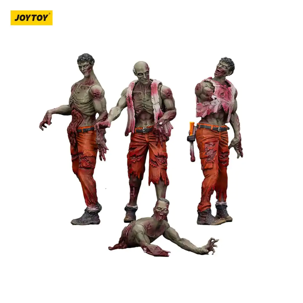 Zombie Dark Source Actionfiguren 4er-Pack Mechanic Team 8 cm Produktfoto