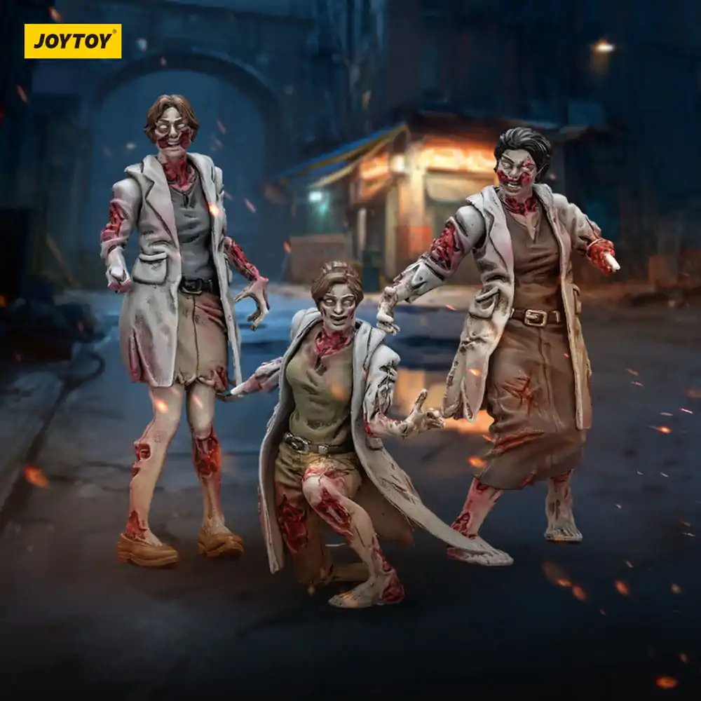 Zombie Dark Source Actionfiguren 3er-Pack Sanitäter 8 cm Produktfoto