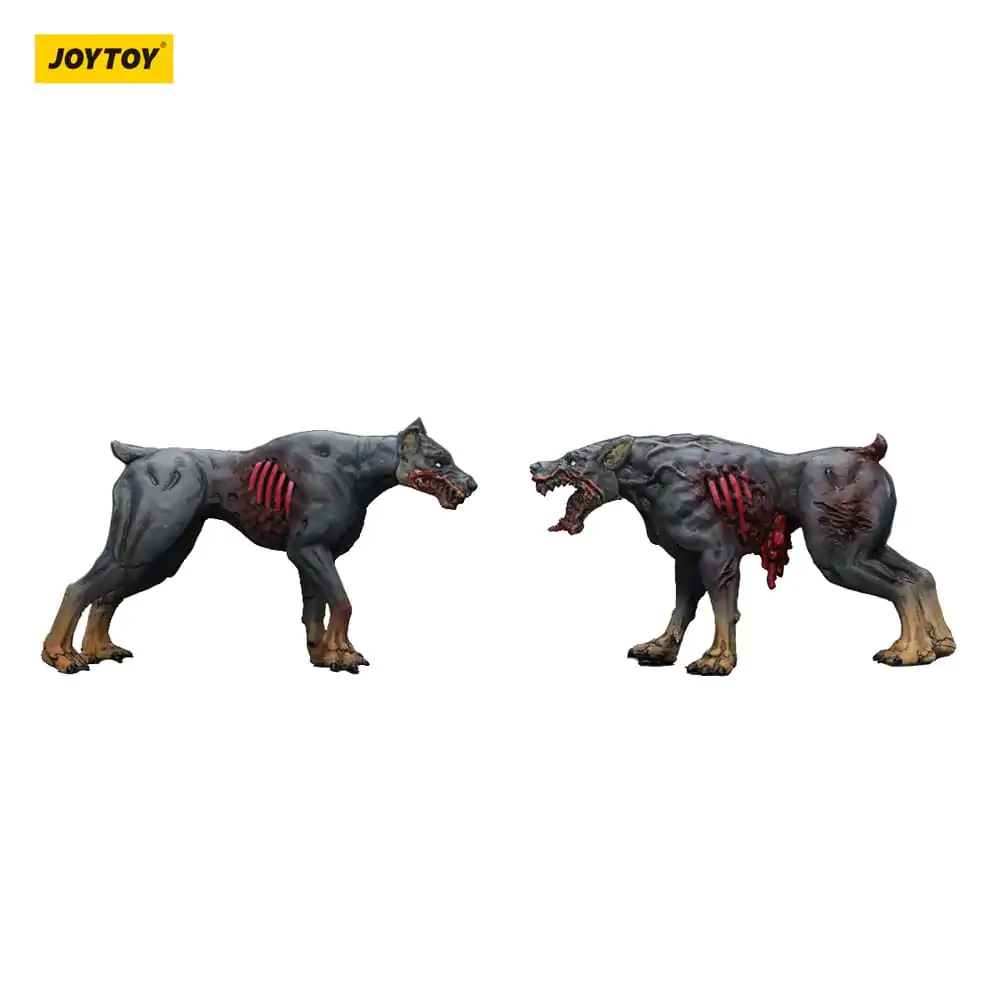 Zombie Dark Source Actionfiguren 2er-Pack Polizeihunde 8 cm Produktfoto