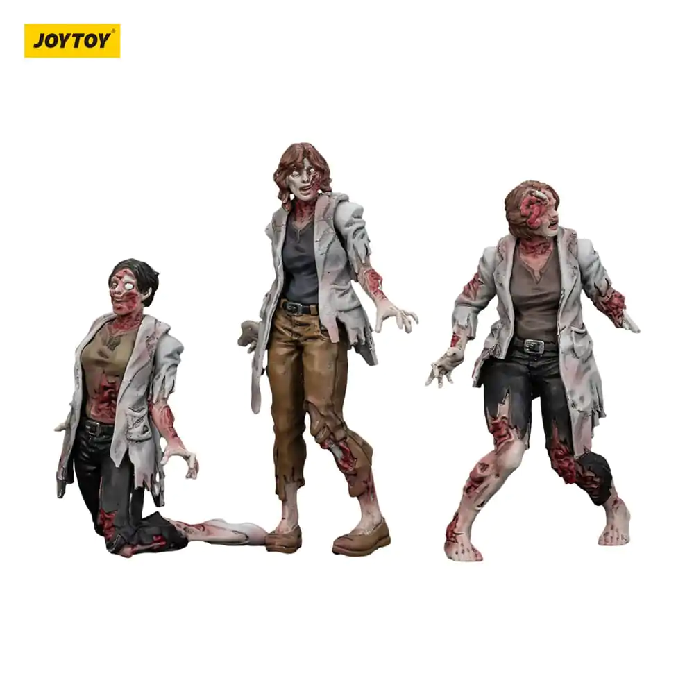 Zombie Dark Source Actionfiguren 3er-Pack Wissenschaftlerinnen (Weiblich) 8 cm Produktfoto