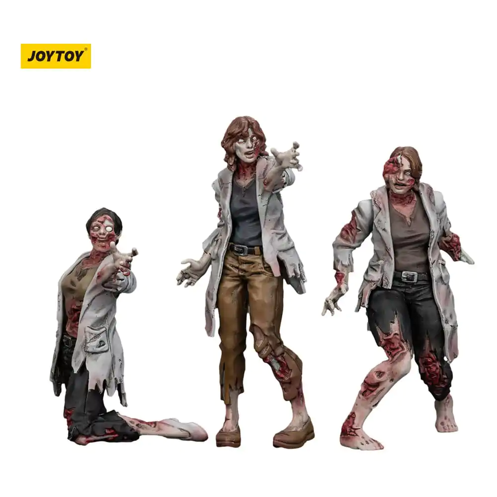 Zombie Dark Source Actionfiguren 3er-Pack Wissenschaftlerinnen (Weiblich) 8 cm Produktfoto