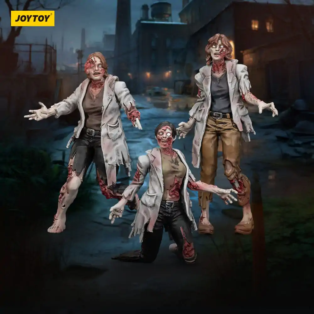 Zombie Dark Source Actionfiguren 3er-Pack Wissenschaftlerinnen (Weiblich) 8 cm Produktfoto