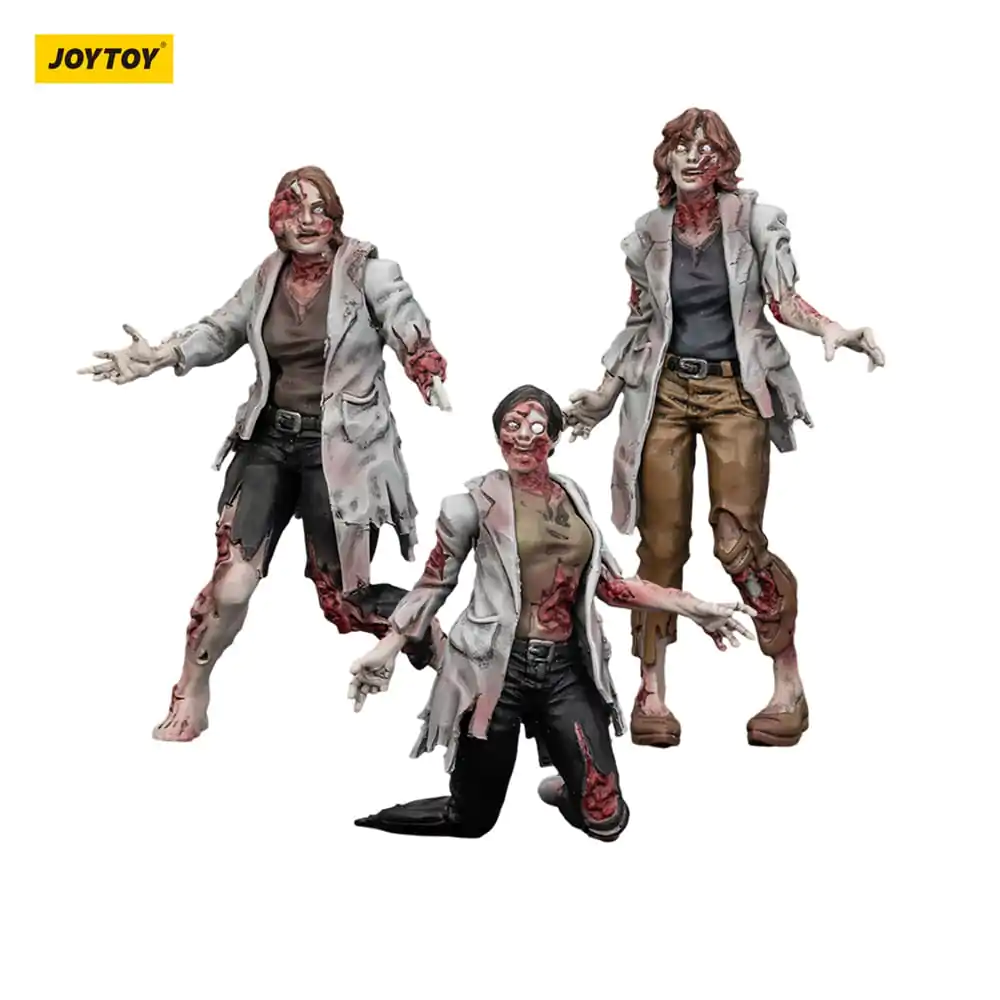 Zombie Dark Source Actionfiguren 3er-Pack Wissenschaftlerinnen (Weiblich) 8 cm Produktfoto