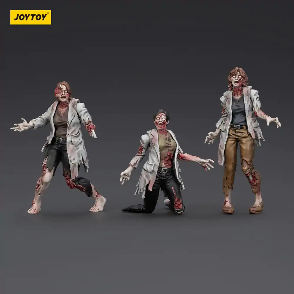 Zombie Dark Source Actionfiguren 3er-Pack Wissenschaftlerinnen (Weiblich) 8 cm Produktfoto