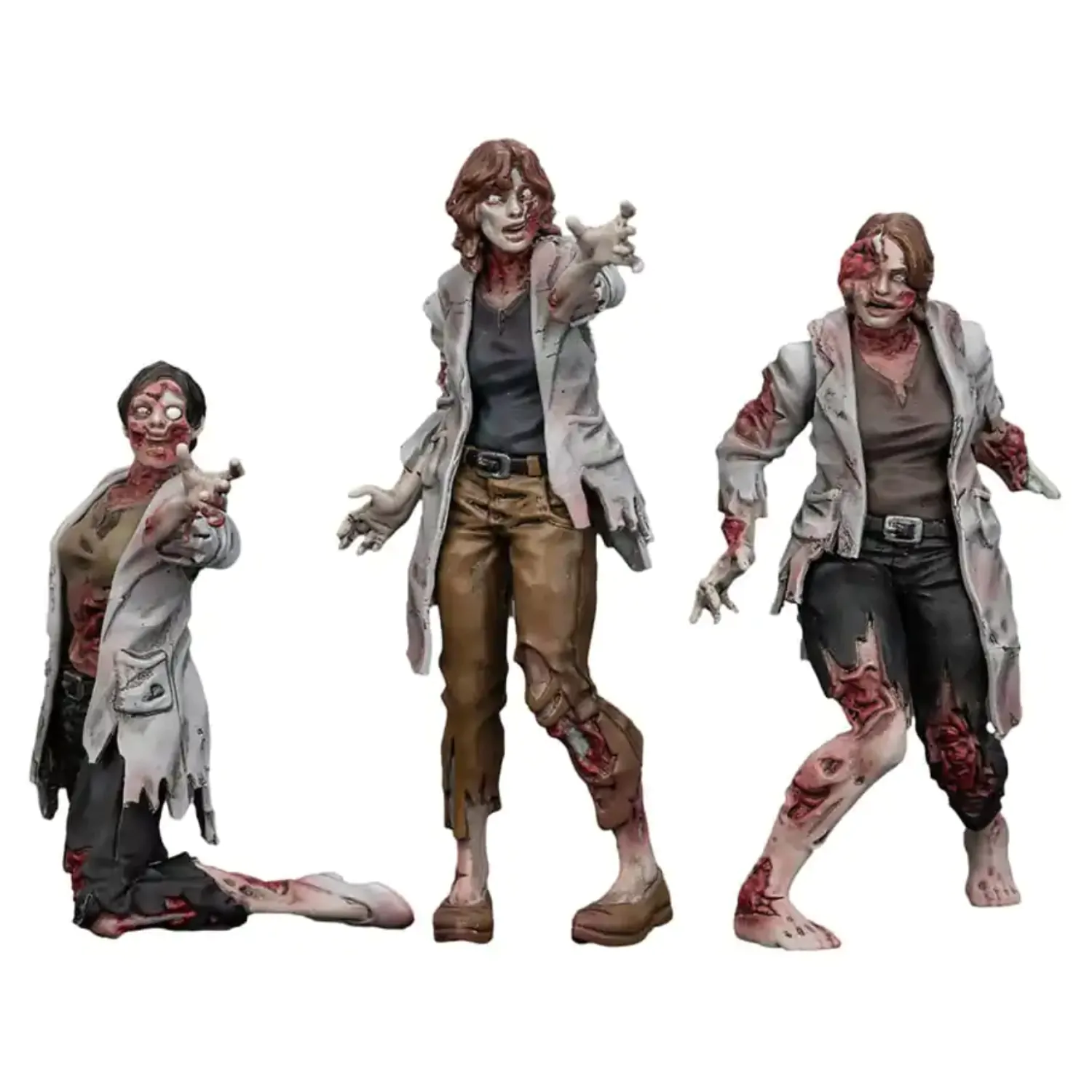 Zombie Dark Source Actionfiguren 3er-Pack Wissenschaftlerinnen (Weiblich) 8 cm Produktfoto