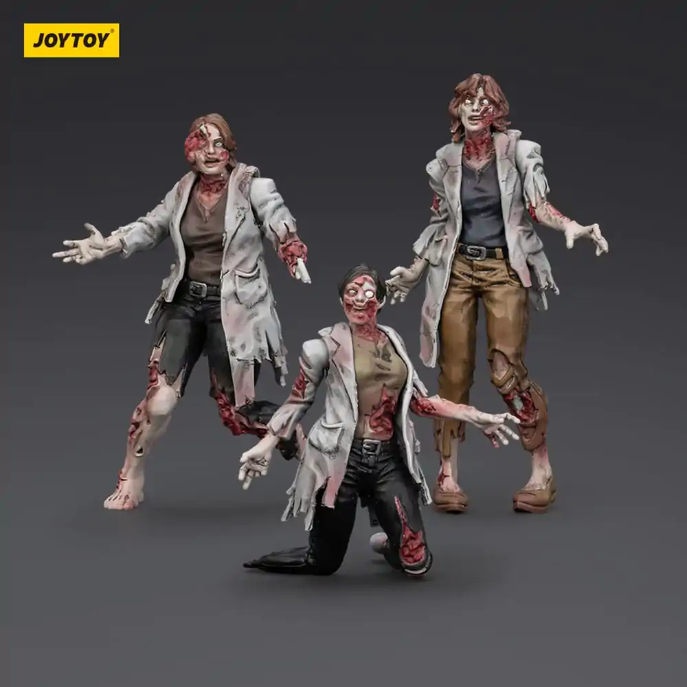 Zombie Dark Source Actionfiguren 3er-Pack Wissenschaftlerinnen (Weiblich) 8 cm Produktfoto