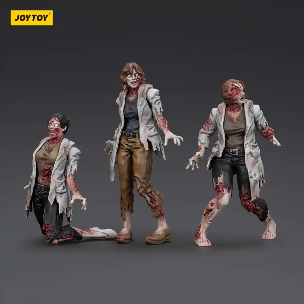 Zombie Dark Source Actionfiguren 3er-Pack Wissenschaftlerinnen (Weiblich) 8 cm Produktfoto