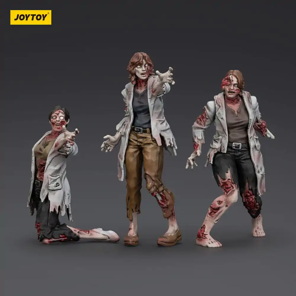 Zombie Dark Source Actionfiguren 3er-Pack Wissenschaftlerinnen (Weiblich) 8 cm Produktfoto