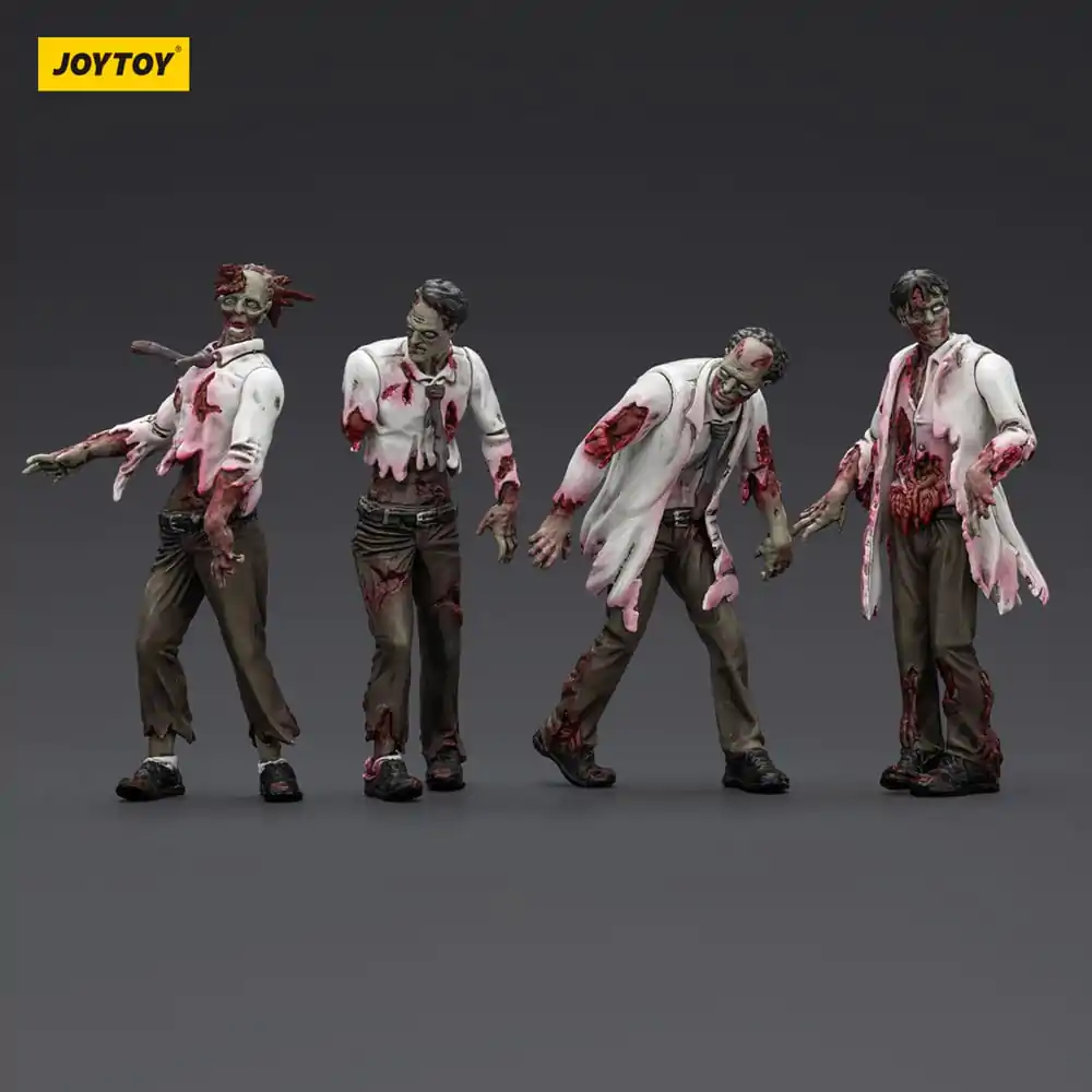 Zombie Dark Source Action Figuren 4er-Pack Wissenschaftler (Männlich) 8 cm Produktfoto