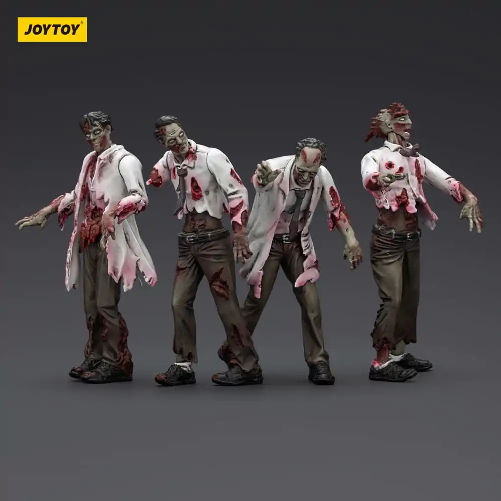 Zombie Dark Source Action Figuren 4er-Pack Wissenschaftler (Männlich) 8 cm Produktfoto