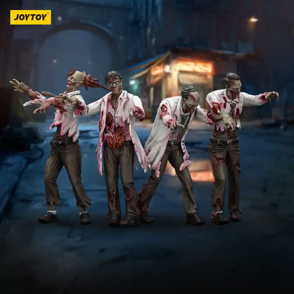Zombie Dark Source Action Figuren 4er-Pack Wissenschaftler (Männlich) 8 cm Produktfoto