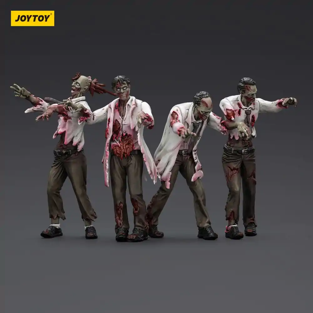 Zombie Dark Source Action Figuren 4er-Pack Wissenschaftler (Männlich) 8 cm Produktfoto