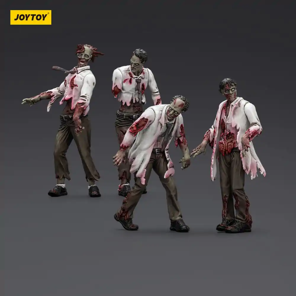 Zombie Dark Source Action Figuren 4er-Pack Wissenschaftler (Männlich) 8 cm Produktfoto