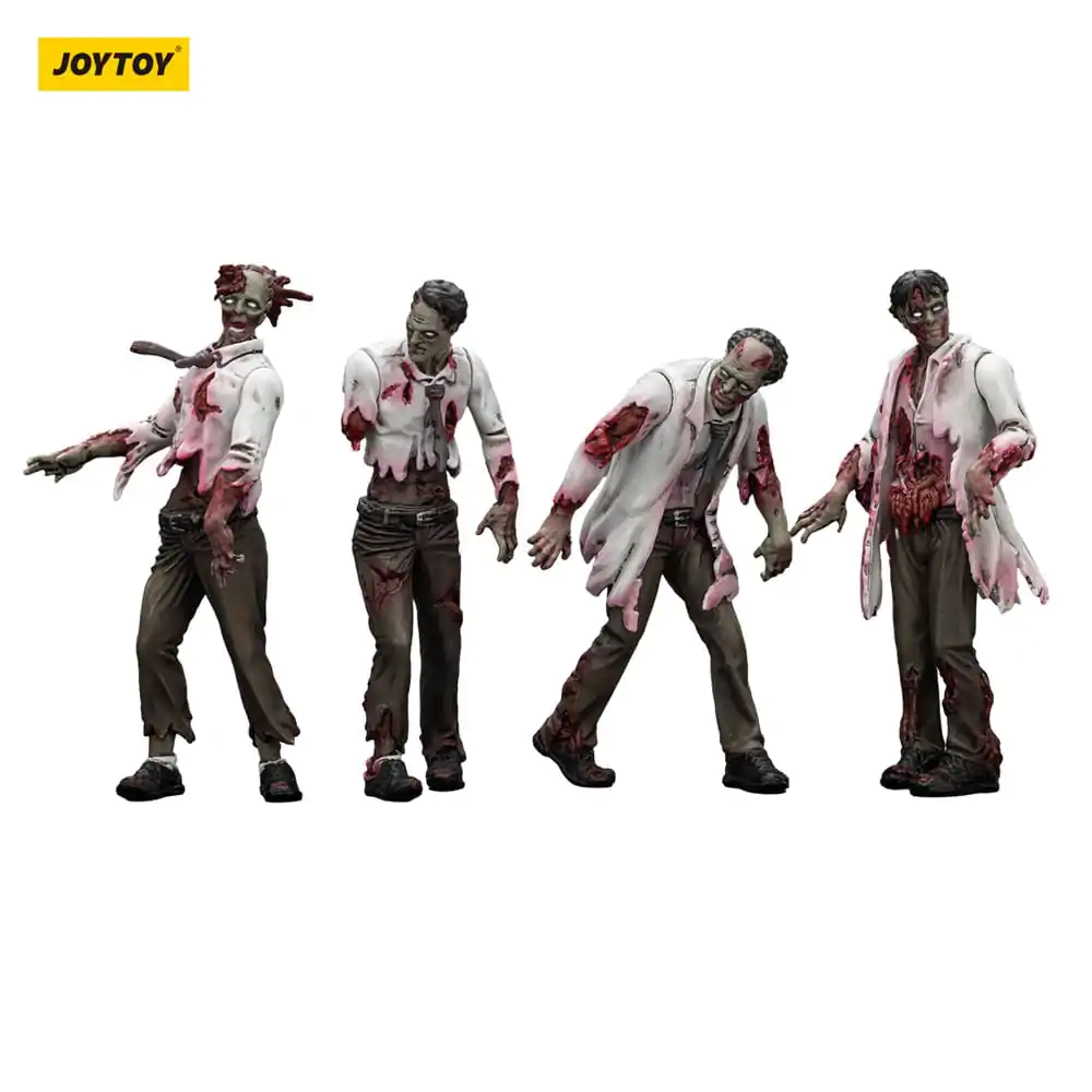 Zombie Dark Source Action Figuren 4er-Pack Wissenschaftler (Männlich) 8 cm Produktfoto