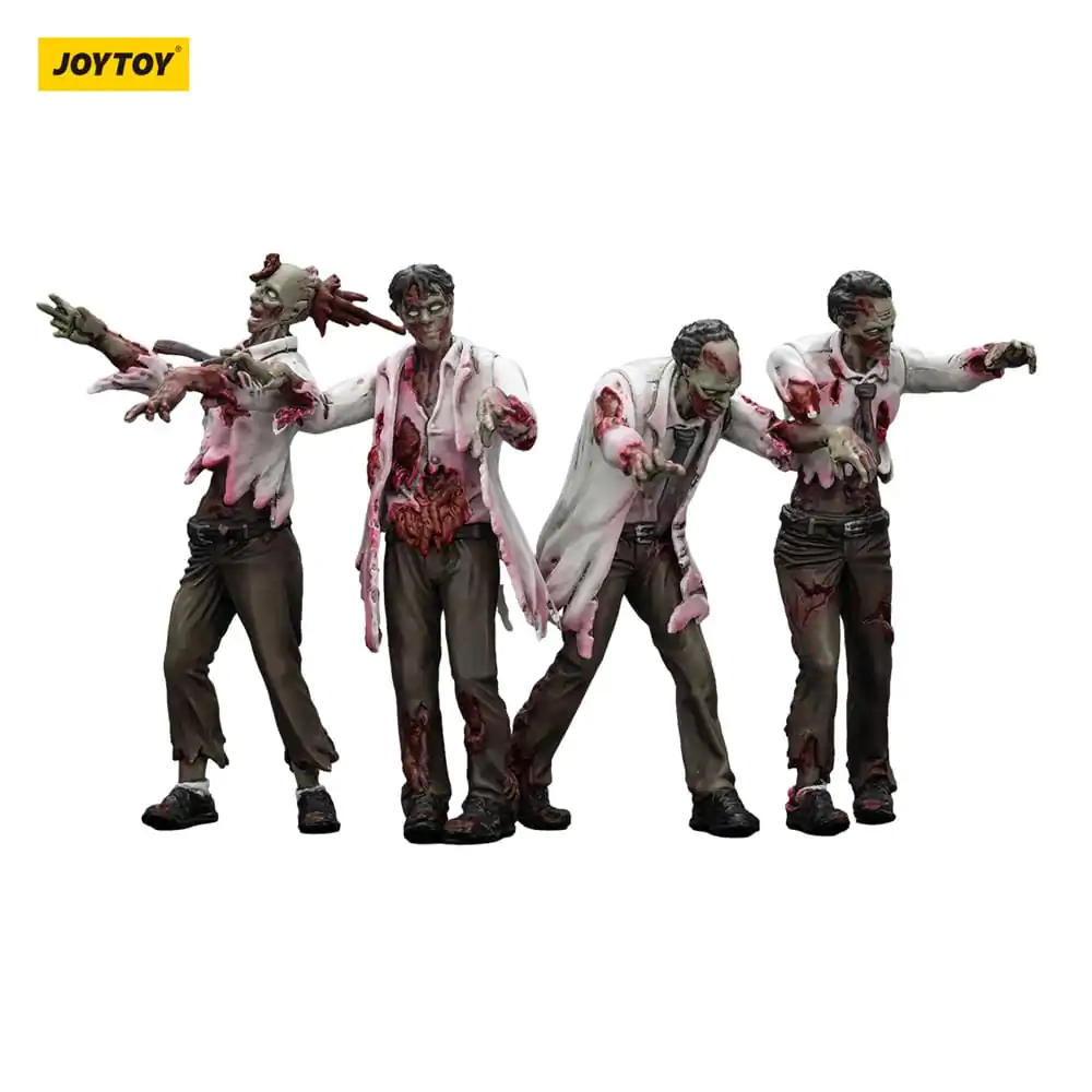 Zombie Dark Source Action Figuren 4er-Pack Wissenschaftler (Männlich) 8 cm Produktfoto