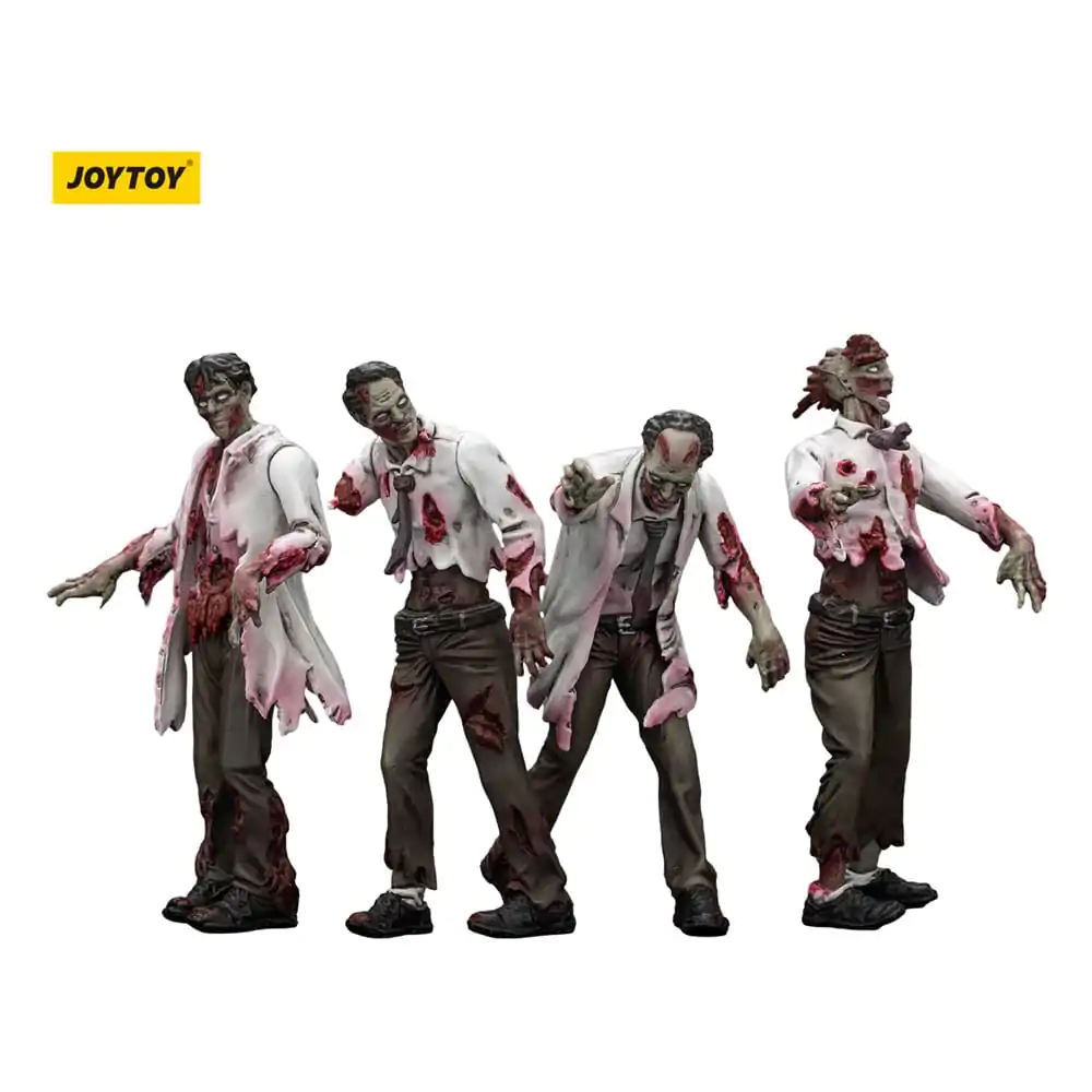 Zombie Dark Source Action Figuren 4er-Pack Wissenschaftler (Männlich) 8 cm Produktfoto