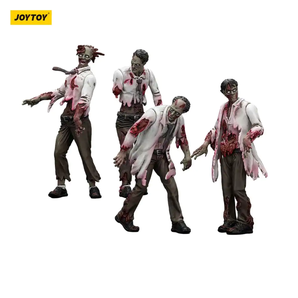 Zombie Dark Source Action Figuren 4er-Pack Wissenschaftler (Männlich) 8 cm Produktfoto