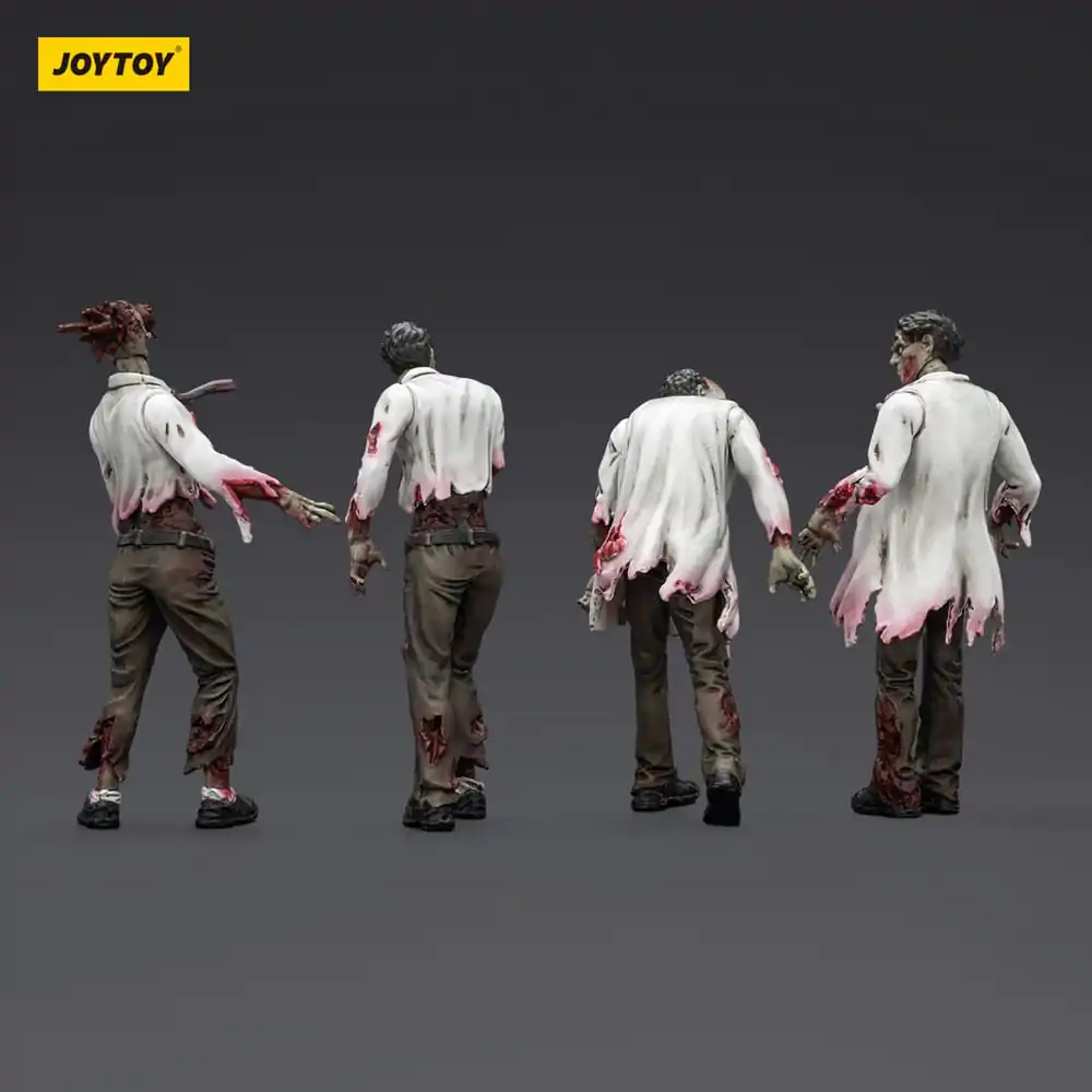 Zombie Dark Source Action Figuren 4er-Pack Wissenschaftler (Männlich) 8 cm Produktfoto