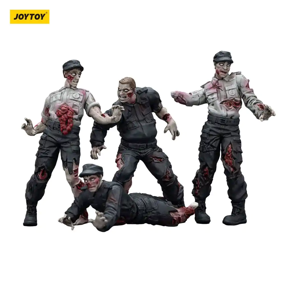 Zombie Dark Source Actionfiguren 4er-Pack Wachmänner 8 cm Produktfoto