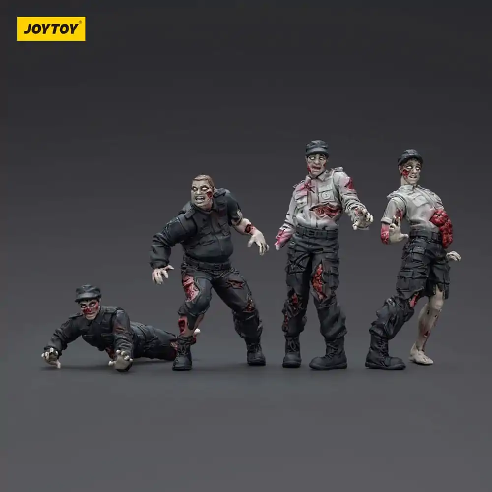 Zombie Dark Source Actionfiguren 4er-Pack Wachmänner 8 cm Produktfoto