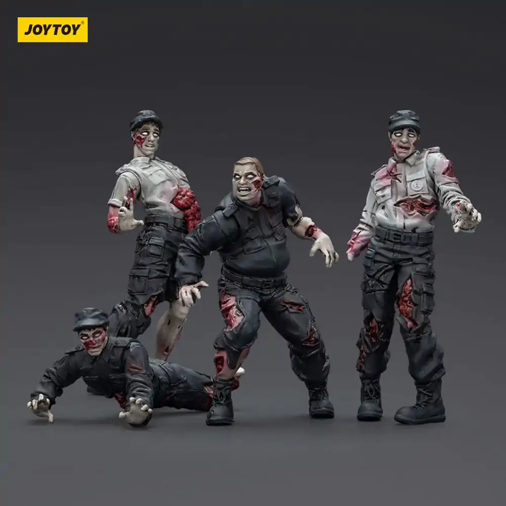 Zombie Dark Source Actionfiguren 4er-Pack Wachmänner 8 cm Produktfoto