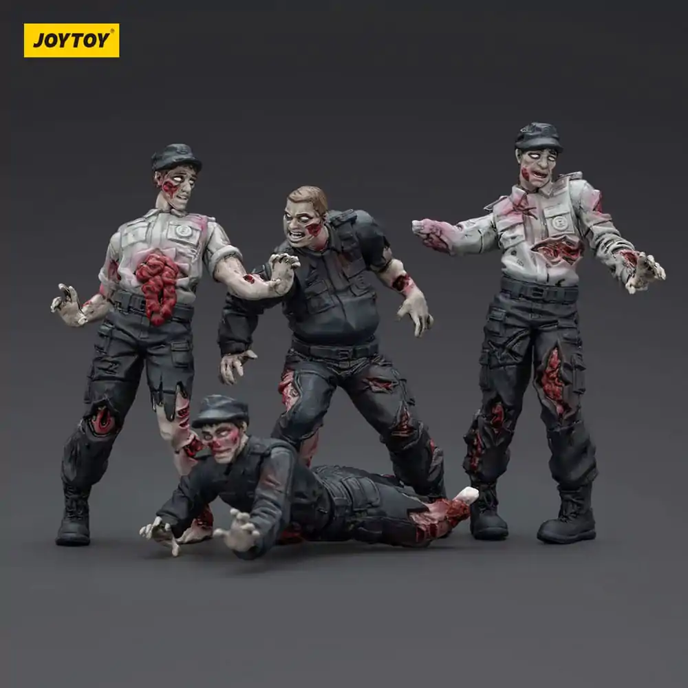 Zombie Dark Source Actionfiguren 4er-Pack Wachmänner 8 cm Produktfoto