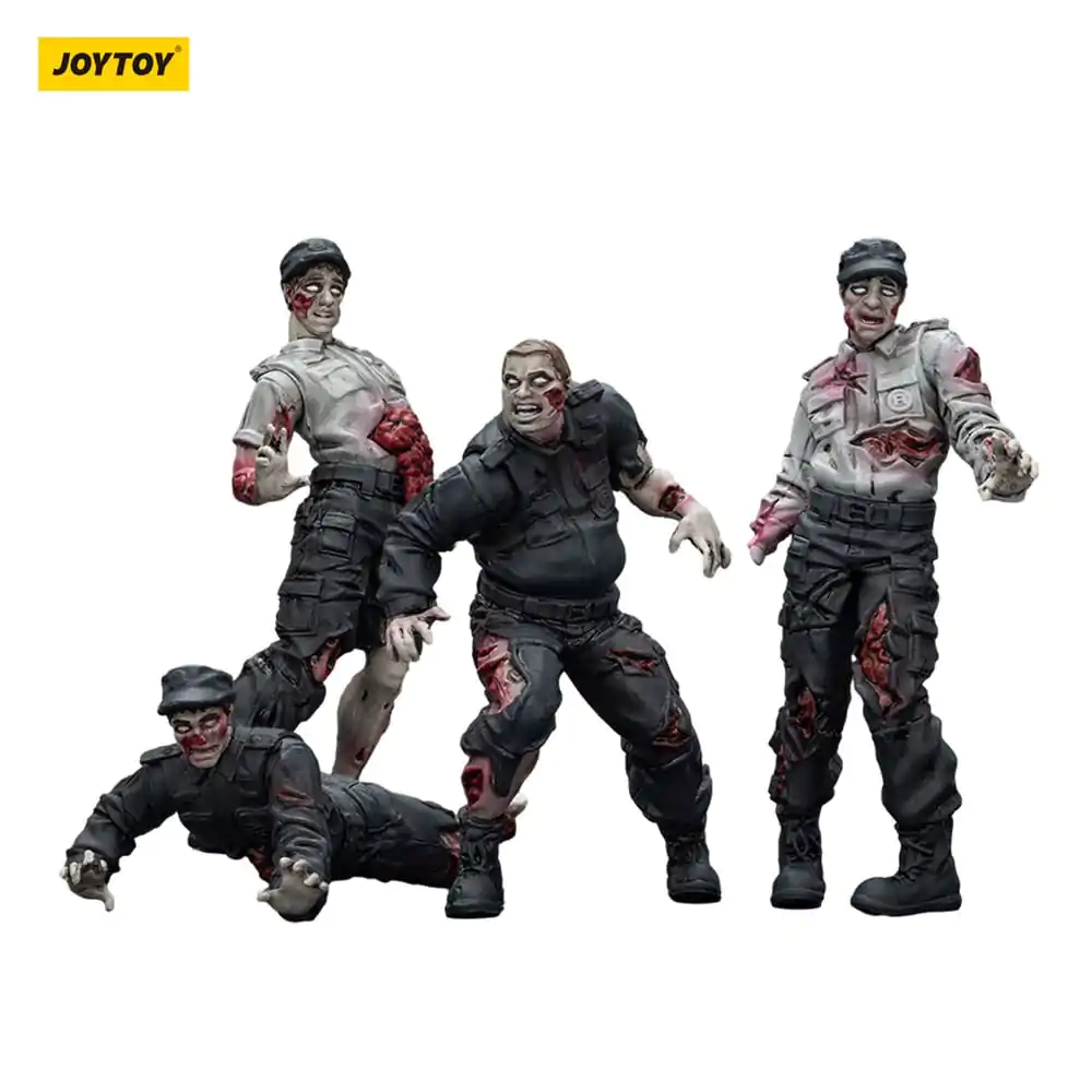 Zombie Dark Source Actionfiguren 4er-Pack Wachmänner 8 cm Produktfoto