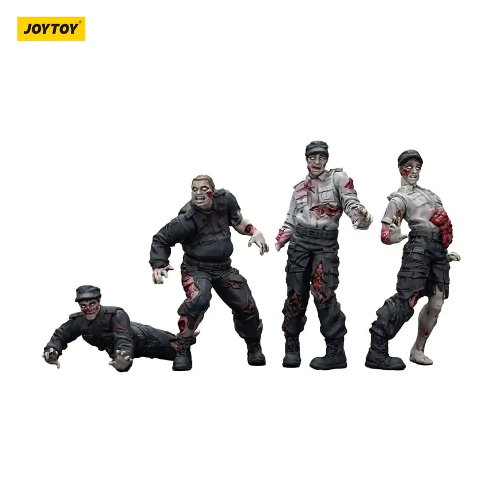 Zombie Dark Source Actionfiguren 4er-Pack Wachmänner 8 cm Produktfoto