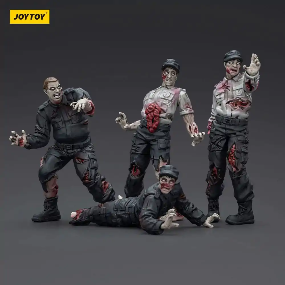 Zombie Dark Source Actionfiguren 4er-Pack Wachmänner 8 cm Produktfoto