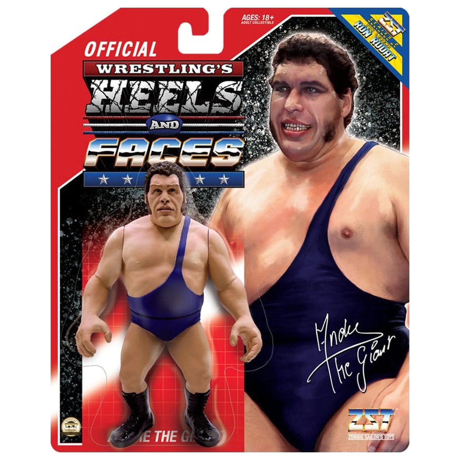 Zombie Sailor's Toys Andre the Giant Actionfigur mit blauem Riemen 11 cm Produktfoto