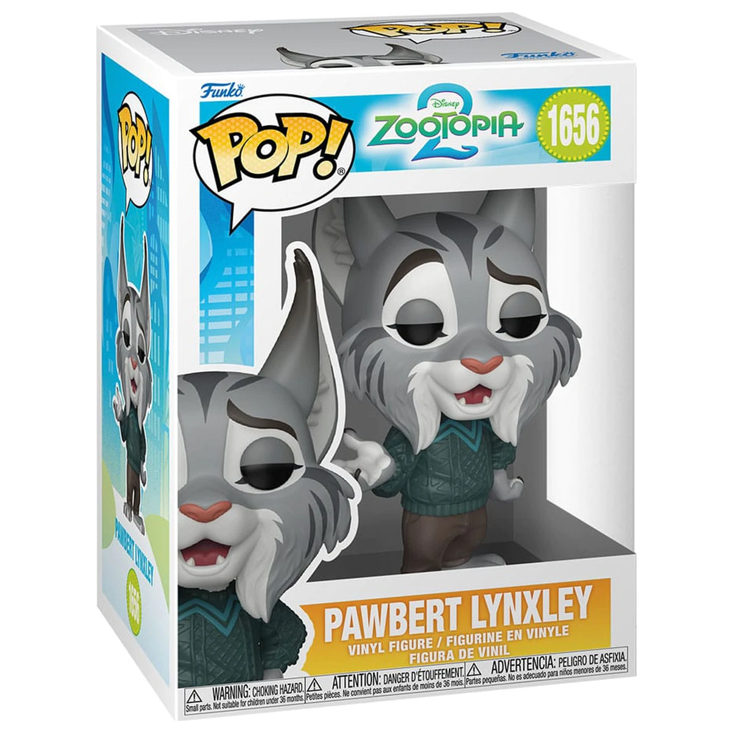 Zootopia 2 Funko POP! Movies Vinyl Figur Pawbert Lynxley 9 cm Produktfoto